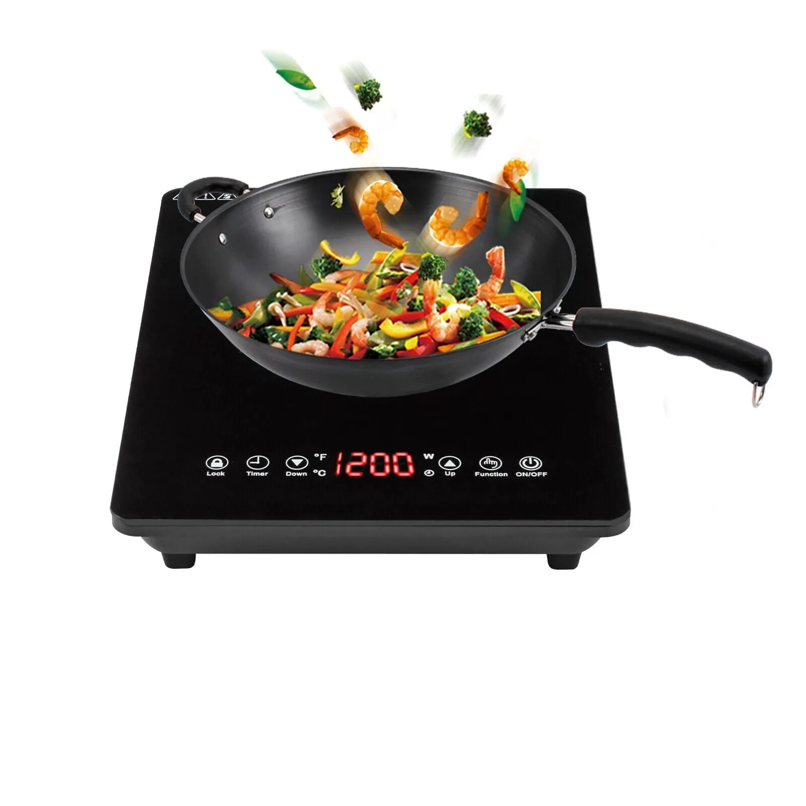 1800W Portable Digital Electric Induction Cooktop Countertop Stove Burner Cooker