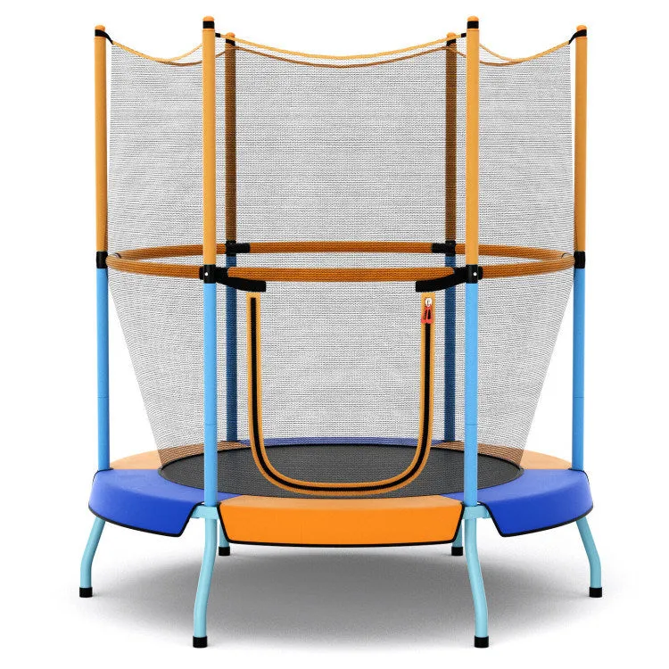 48" Toddler Trampoline with Safety Enclosure Net