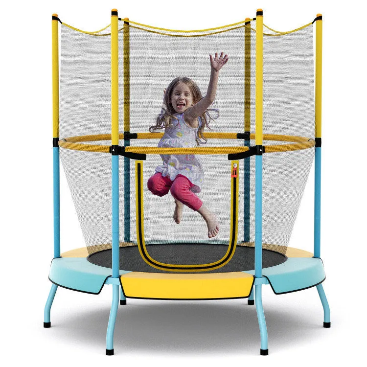 48" Toddler Trampoline with Safety Enclosure Net