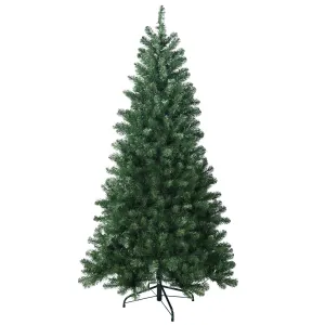 7.5ft PVC Hinged Green Tree Environmentally Friendly Fireproof Artificial Christmas Tree