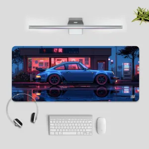 911 Carrera | Neon Dreams Desk Mat