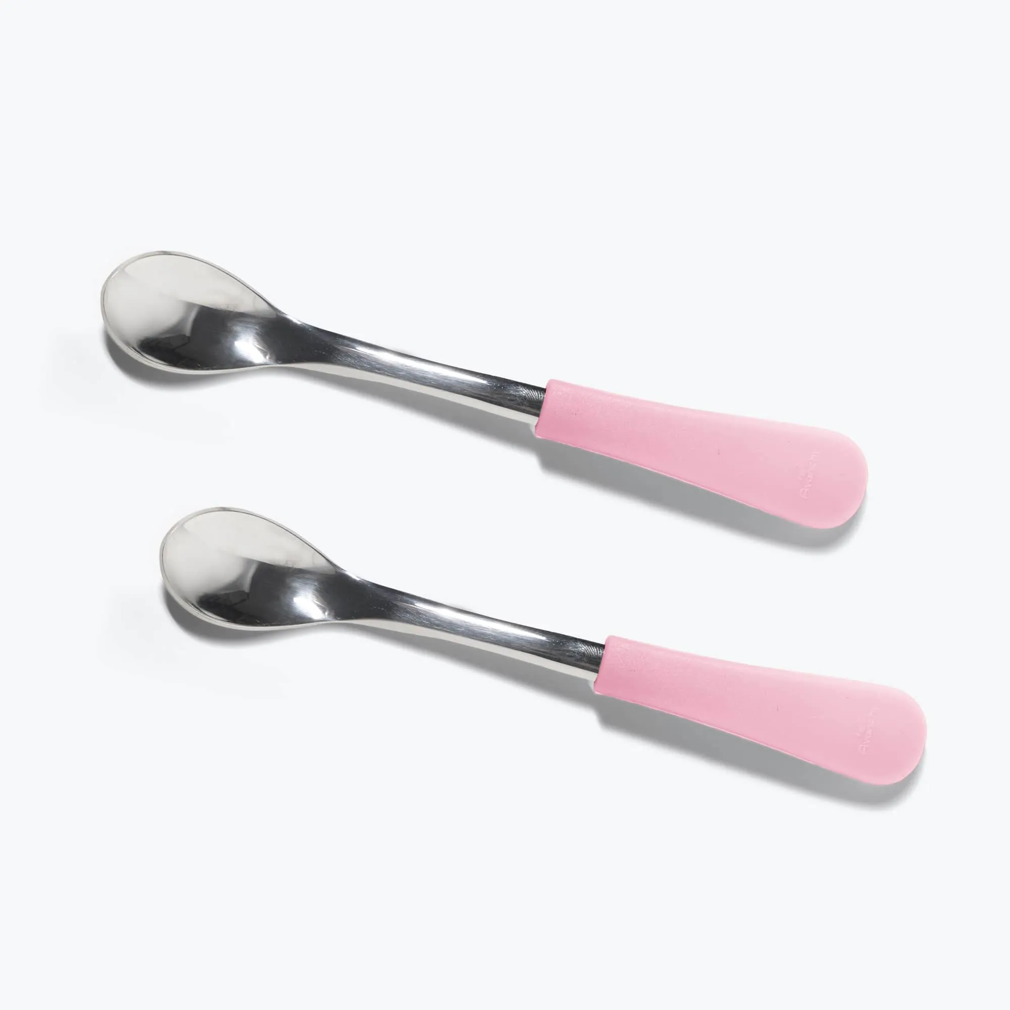 Avanchy Stainless Steel Infant Spoons - Pack of 2 - Pink