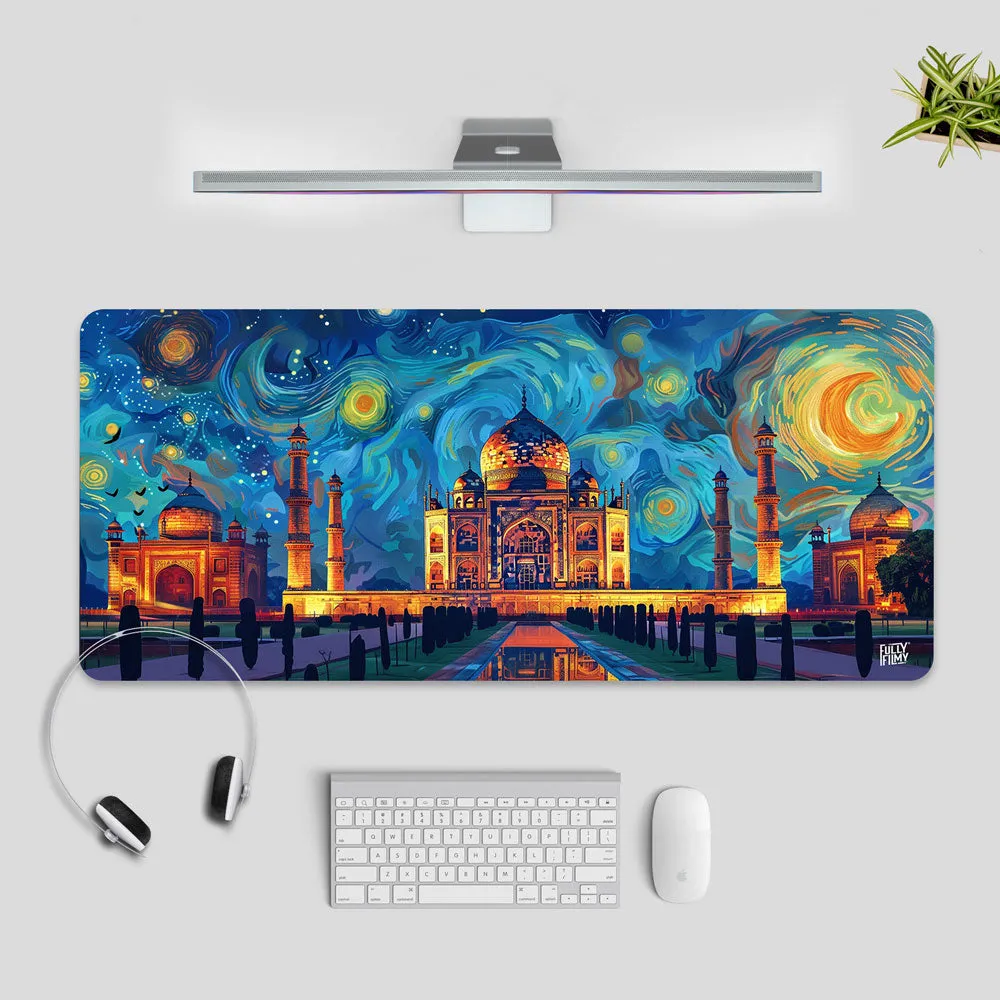 Beauty Of Taj | Starry Night Desk Mat