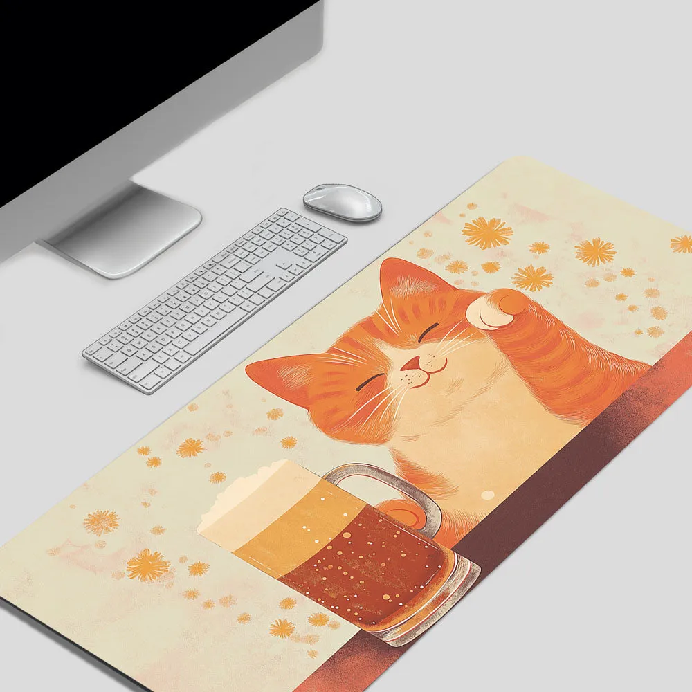 Beer Cat | Desk Mat