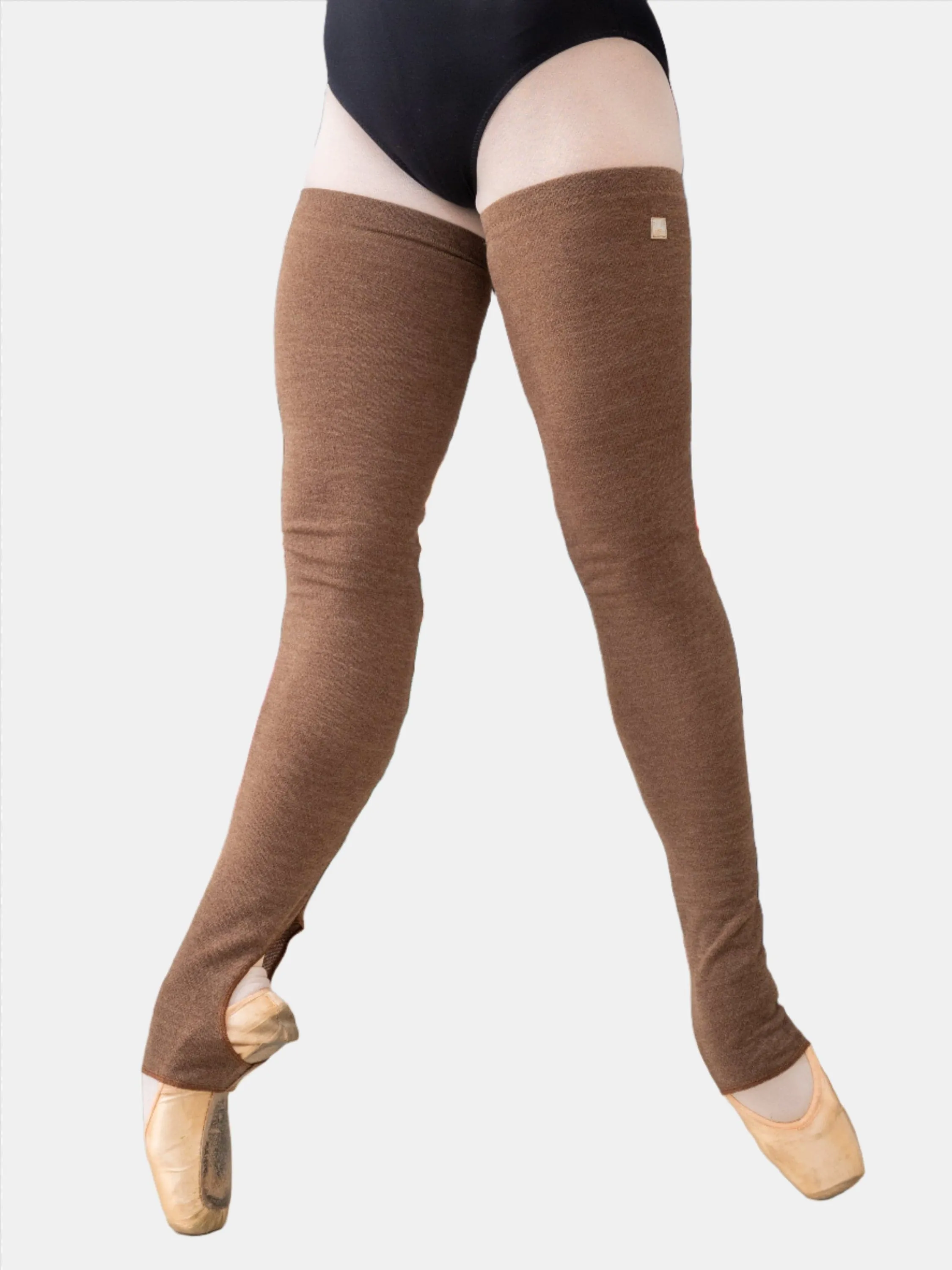 Brown Long Dance Leg Warmers MP907