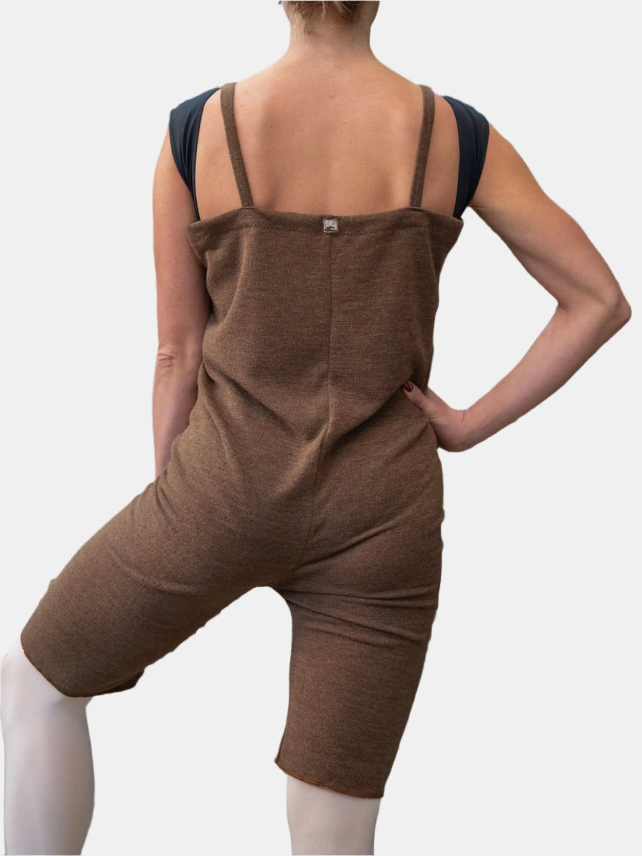 Brown Warm-up Dance Romper MP925