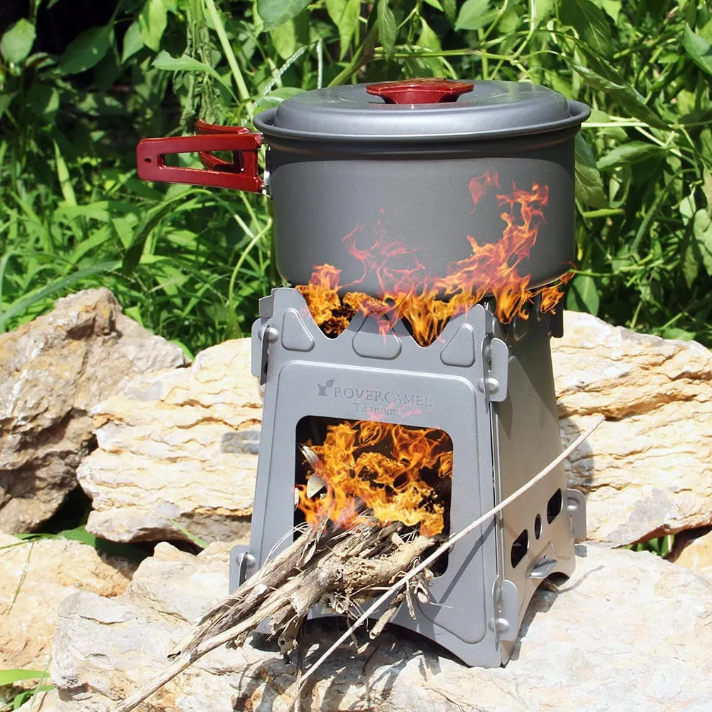 Camping Stove ~ Ultralight Titanium Wood Burner