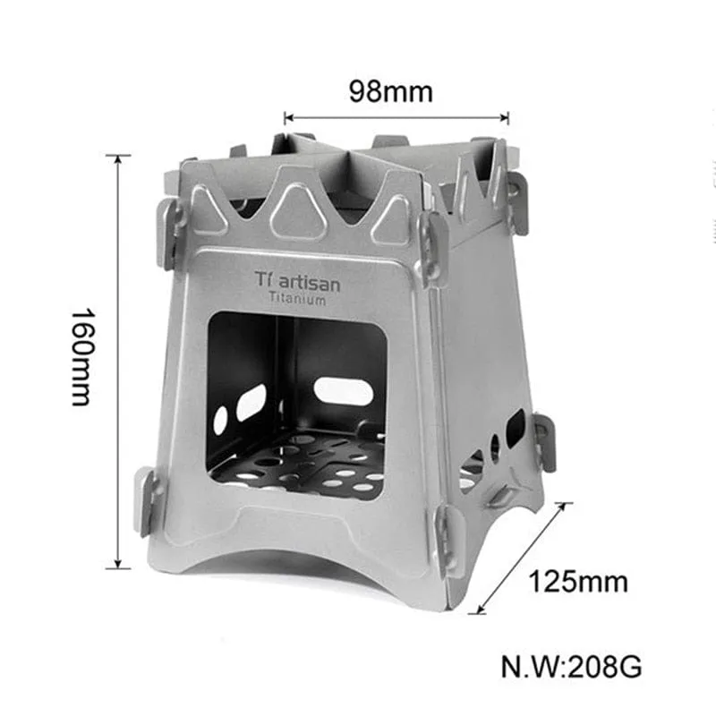 Camping Stove ~ Ultralight Titanium Wood Burner