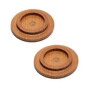 Campingmoon Wood Cover Heat Insulation Anti Scalding Bowl Pad