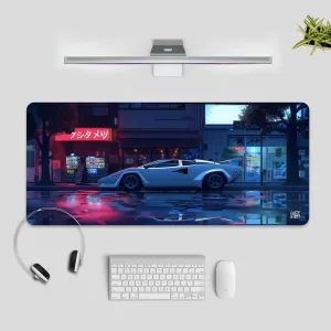 Countach | Neon Dreams Desk Mat