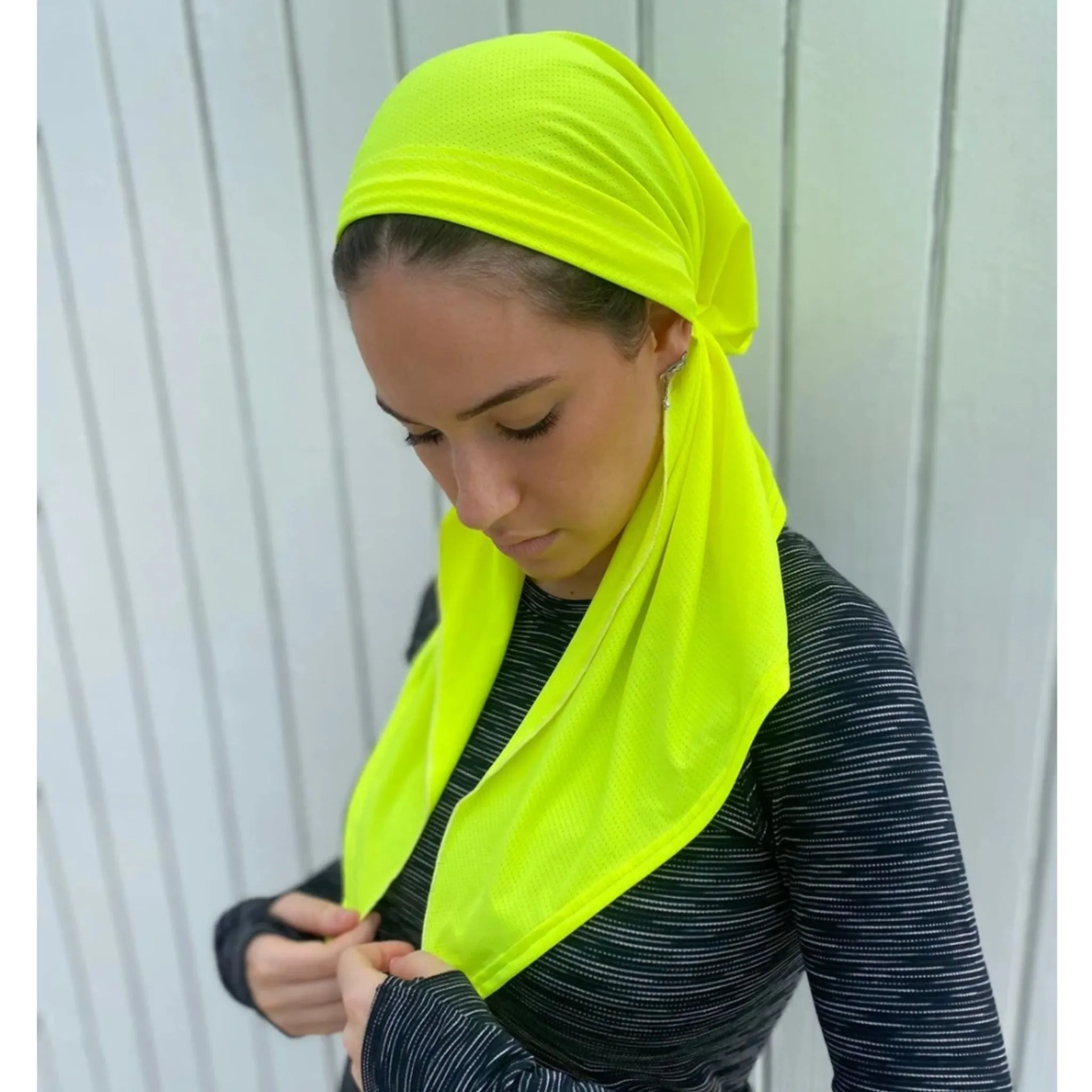 Dri Fit SB (Open & Pretied) Headscarf: Neon Yellow