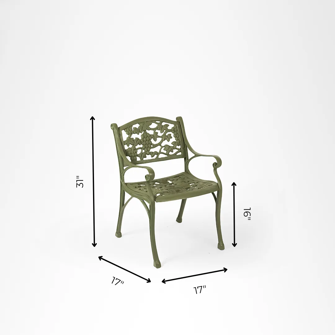 Ellis XXV Cast Iron Table And Chair Set