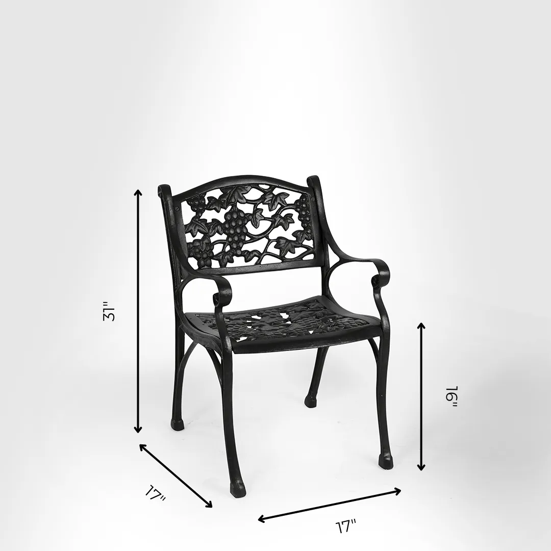 Ellis XXV Cast Iron Table And Chair Set