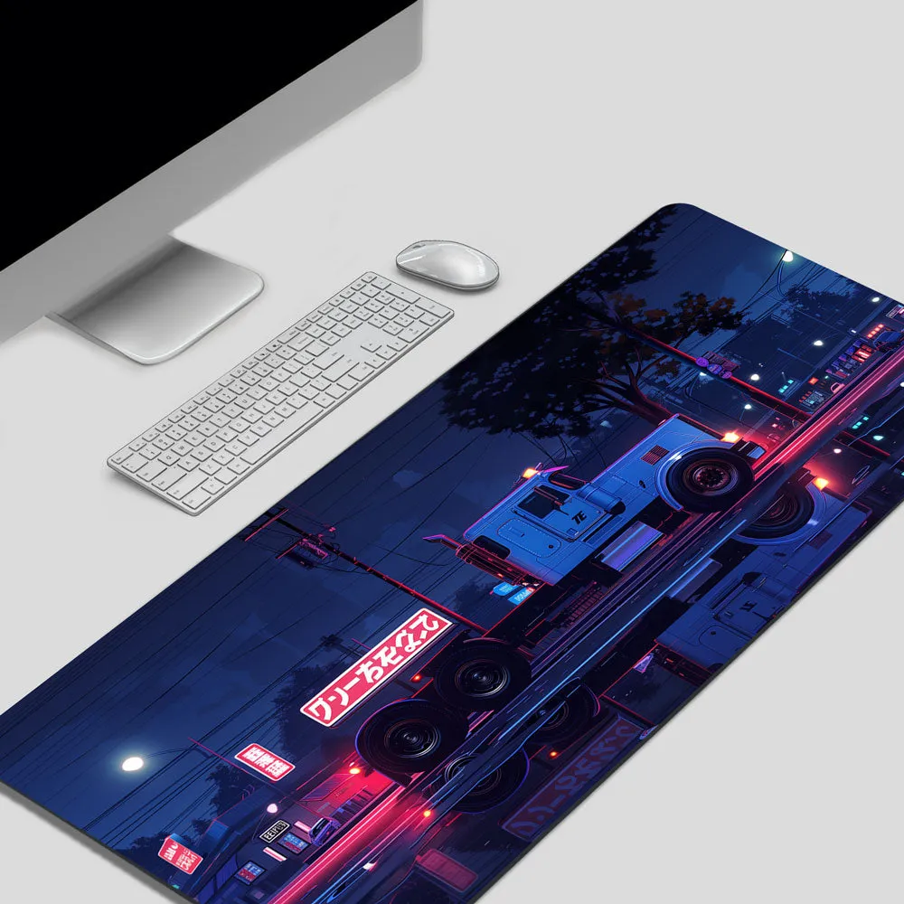 Freightliner | Neon Dreams Desk Mat