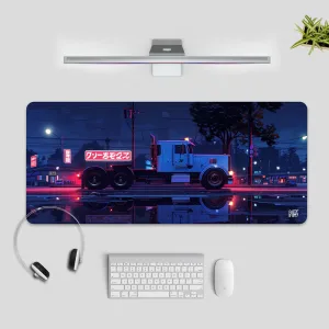 Freightliner | Neon Dreams Desk Mat