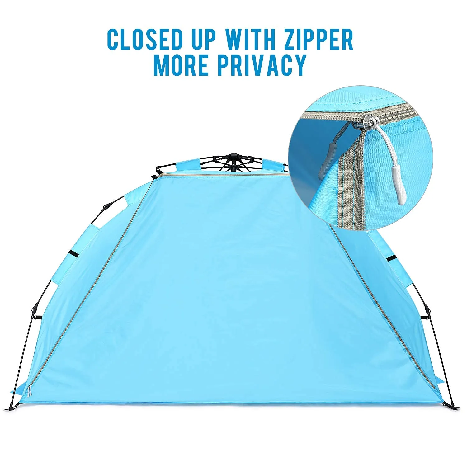 G4Free 3-4 Person Beach Tent Pop Up Shade