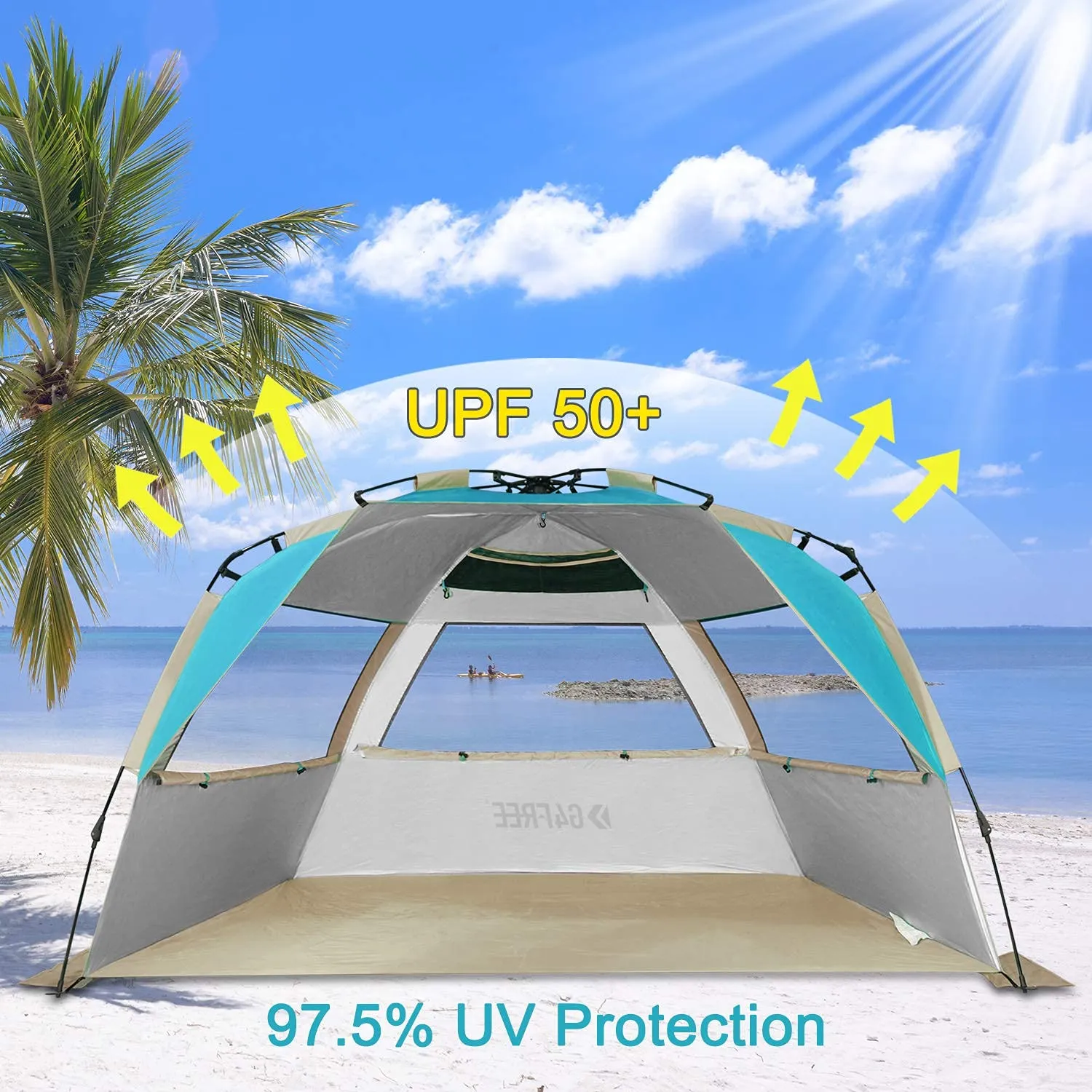 G4Free 3-4 Persons Set up Beach Tent