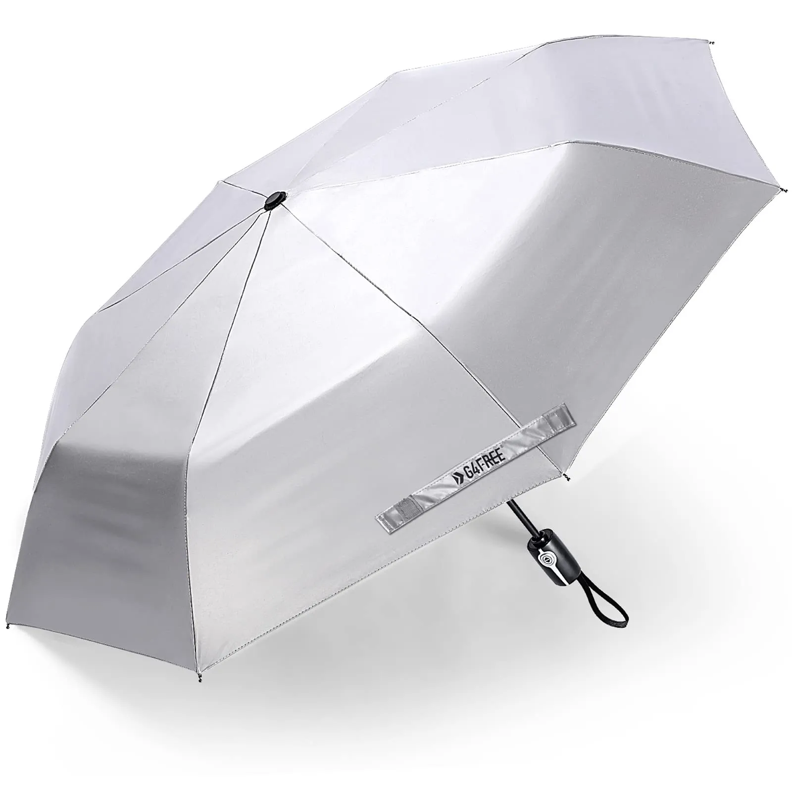 G4Free 46 Inch Auto Open UPF 50  UV Protection Large Travel Umbrella