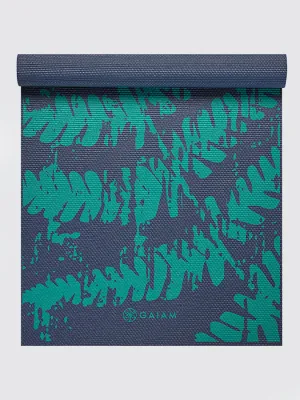 Gaiam Midnight Fern Yoga Mat 4mm