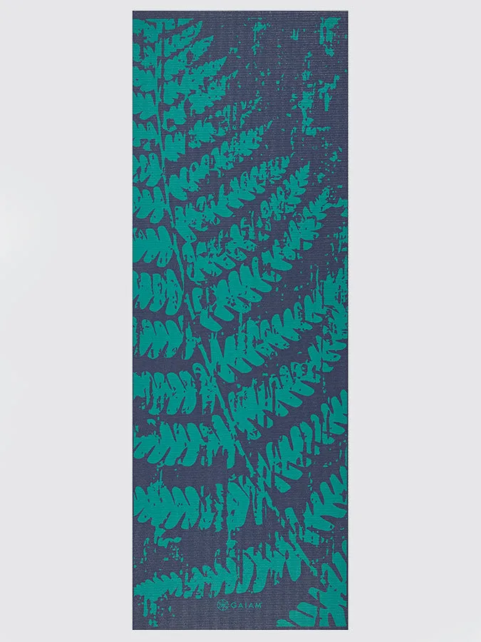 Gaiam Midnight Fern Yoga Mat 4mm