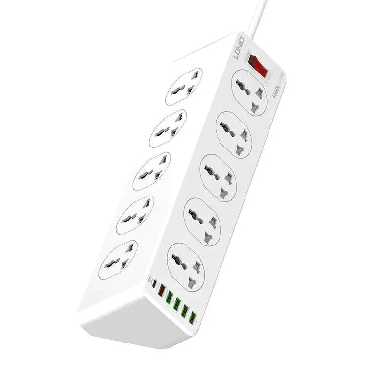 Ldnio SC10610 30W 6-Port USB Charger Power Strip - White | 691199