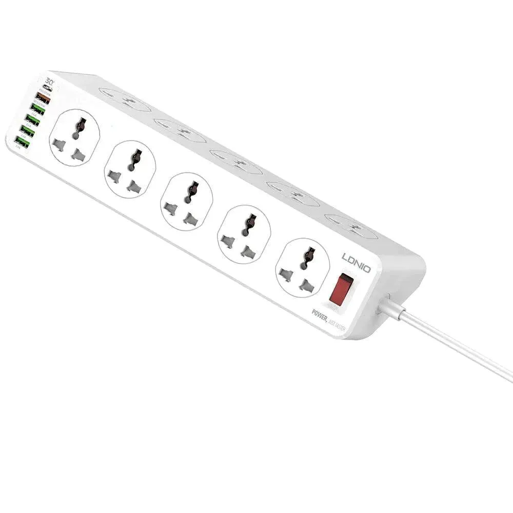 Ldnio SC10610 30W 6-Port USB Charger Power Strip - White | 691199