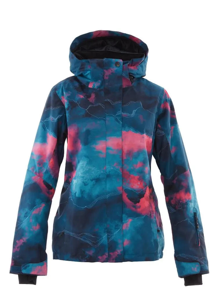 Light Graffiti Ski & Snowboard Jacket For Women