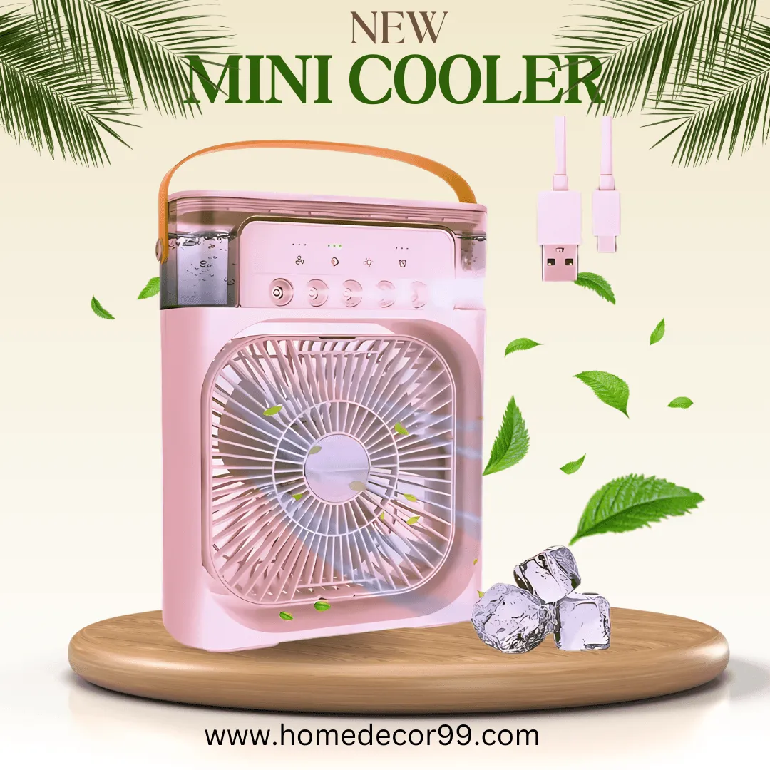 New Mini Cooler AC 3-In-1 Portable Mini Air Conditioner Cooler 2024