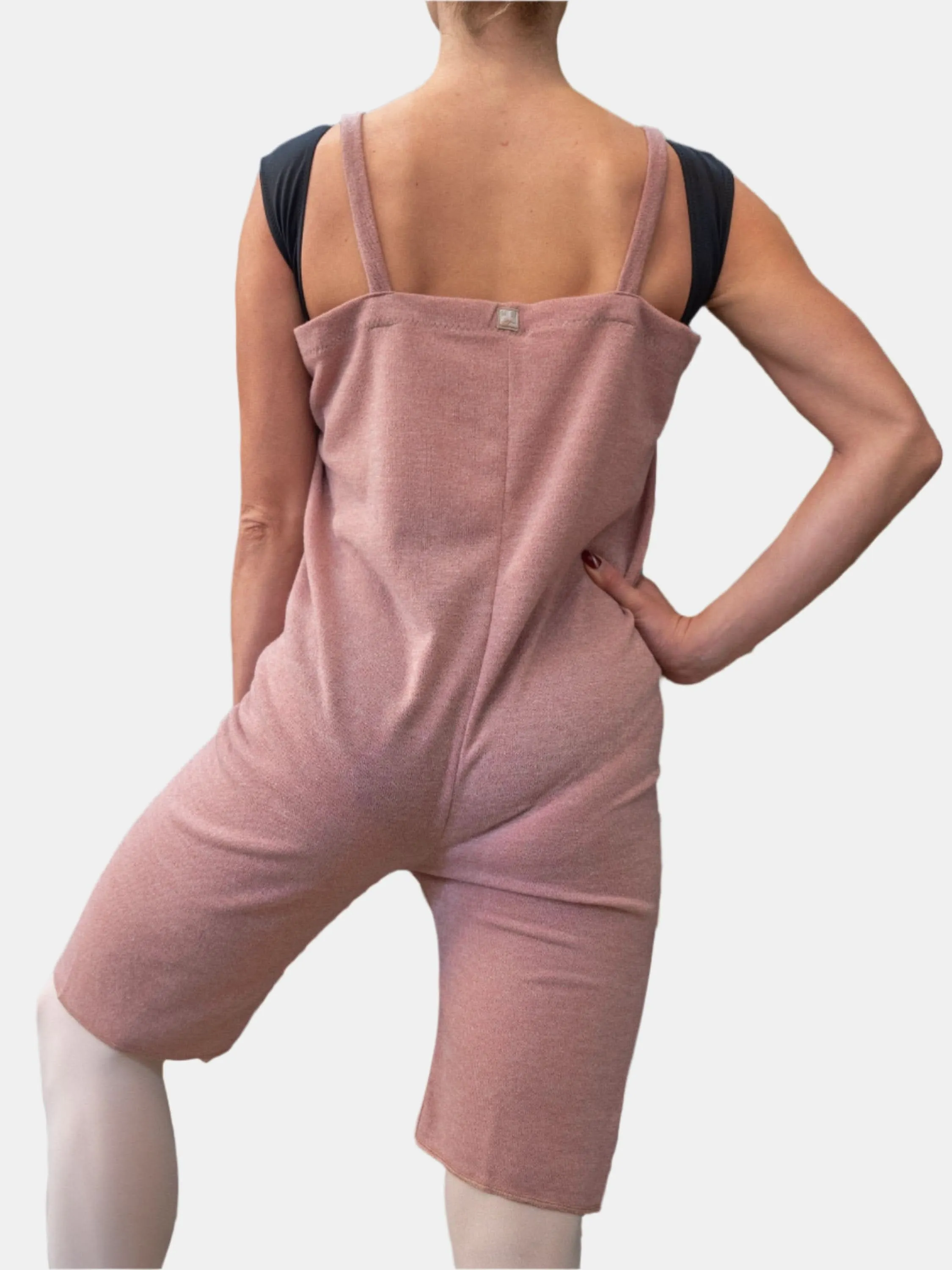 Old Rose Warm-up Dance Romper MP925