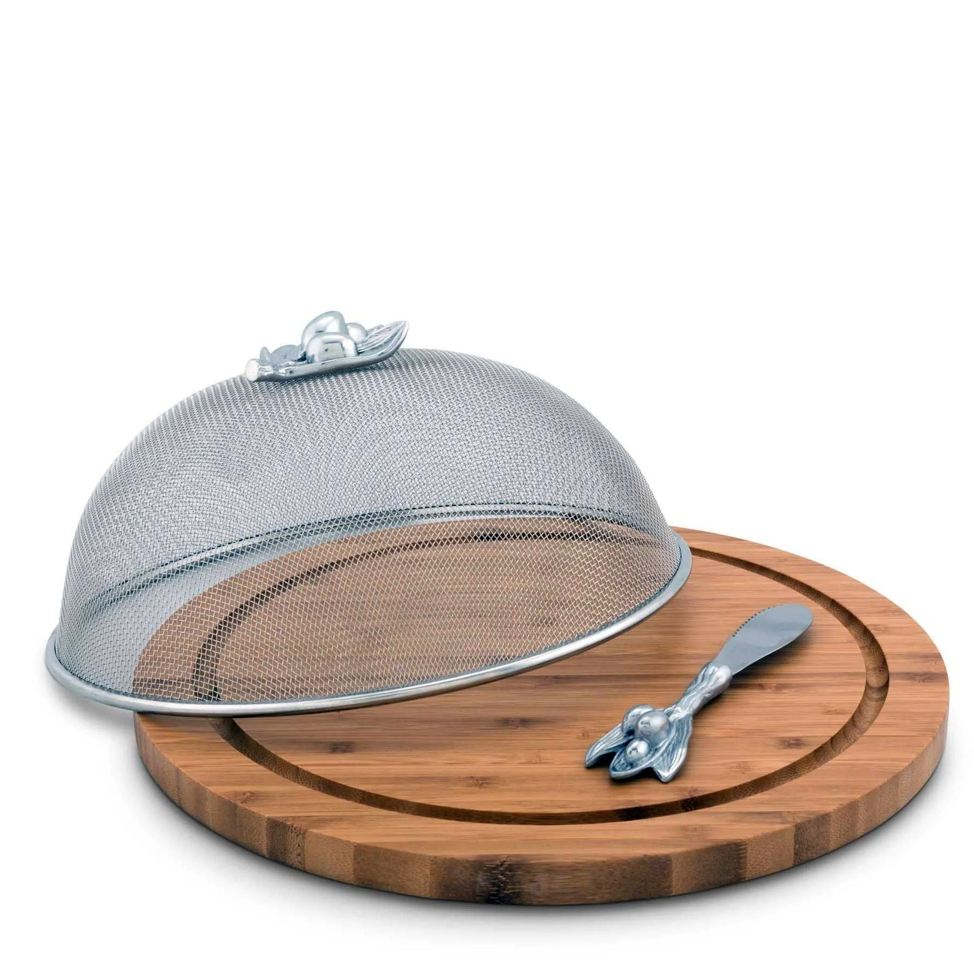 Olive 3 Piece Picnic Cheese Board / Spreader