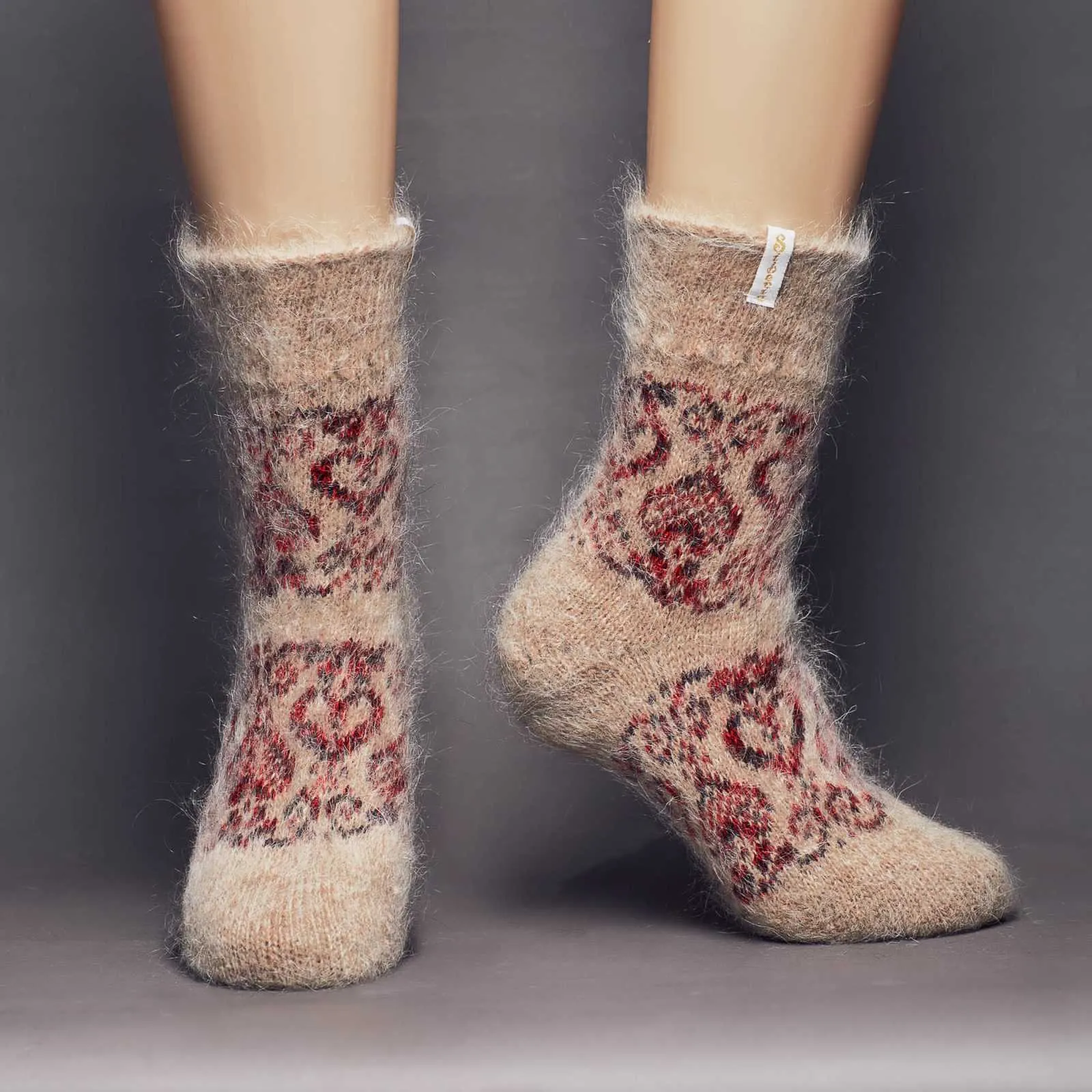 Women's Cozy Love Non-Binding Goat Wool Crew Socks