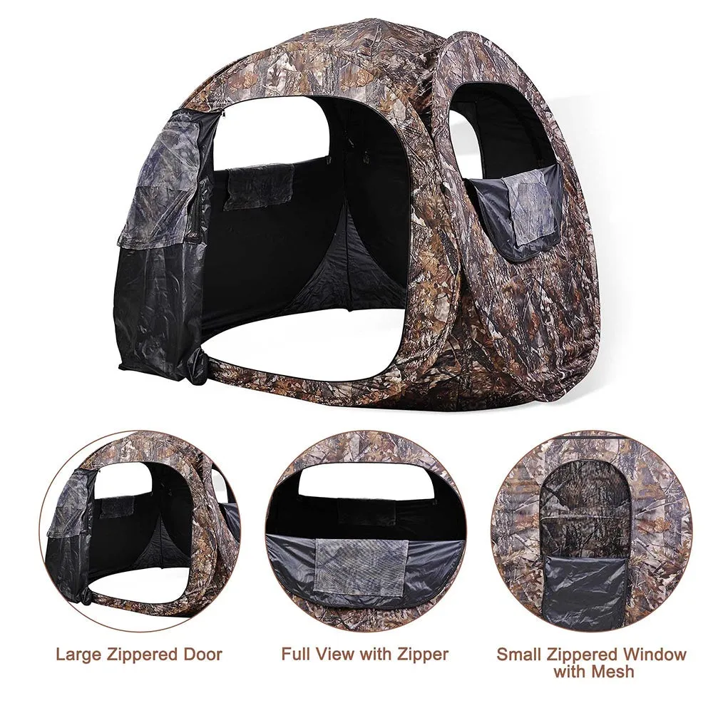 Yescom Durable Steel Frame Outdoor Pop Up Blind Camouflage